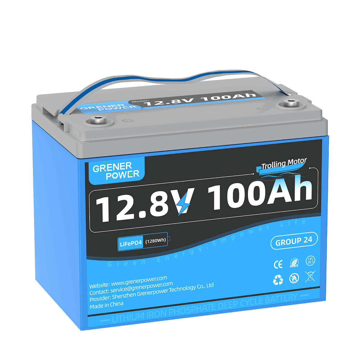 GrenerPower 12V 100Ah TM Group 24 Lithium Marine Trolling Motor Batter grenerpower-12v-100ah-tm-group-24-lithium-marine-trolling-motor-batter