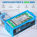 GrenerPower 12V 200Ah Plus LiFePO4 Lithium Battery, Built-in 200A BMS, 2560W Load Power (1-4 Pack Series) - GrenerPower