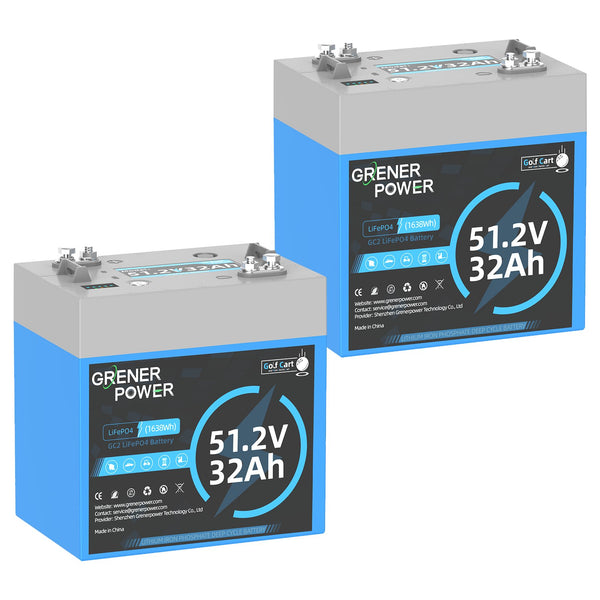 48V 32Ah GC2 LiFePO4 Battery (2 Packs)